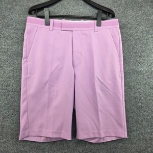 G/FORE Mens Performance Golf Shorts Lavender Purple Size 32 Stretch Flat Front